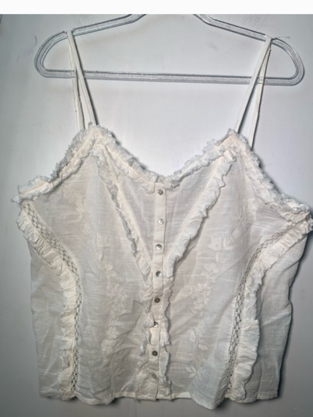 NWT Zara boho floral embroidered ruffle top 
🚨FIRM PRICE NO DISCOUNT - Picture 7 of 10